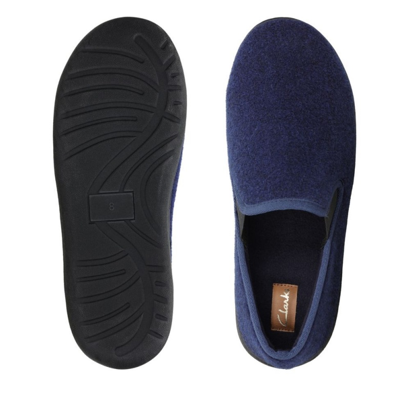 Clarks King Ease παντοφλες ανδρικα σκουρο μπλε | GR061542