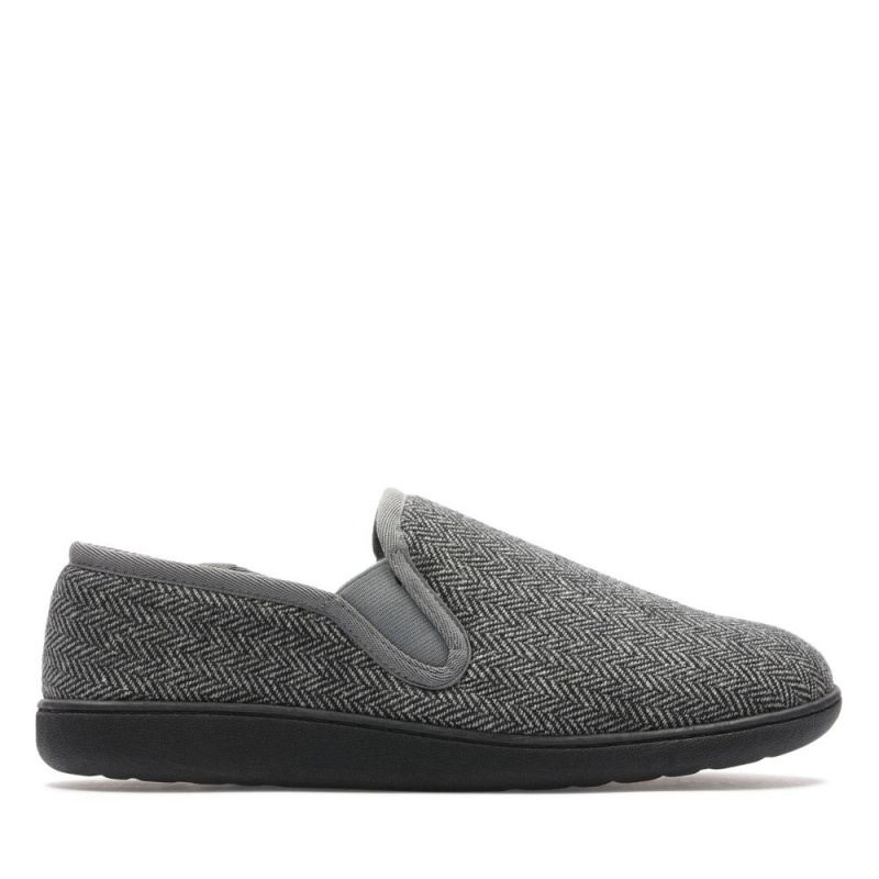 Clarks King Ease παντοφλες ανδρικα σκούρο γκρι | GR317598