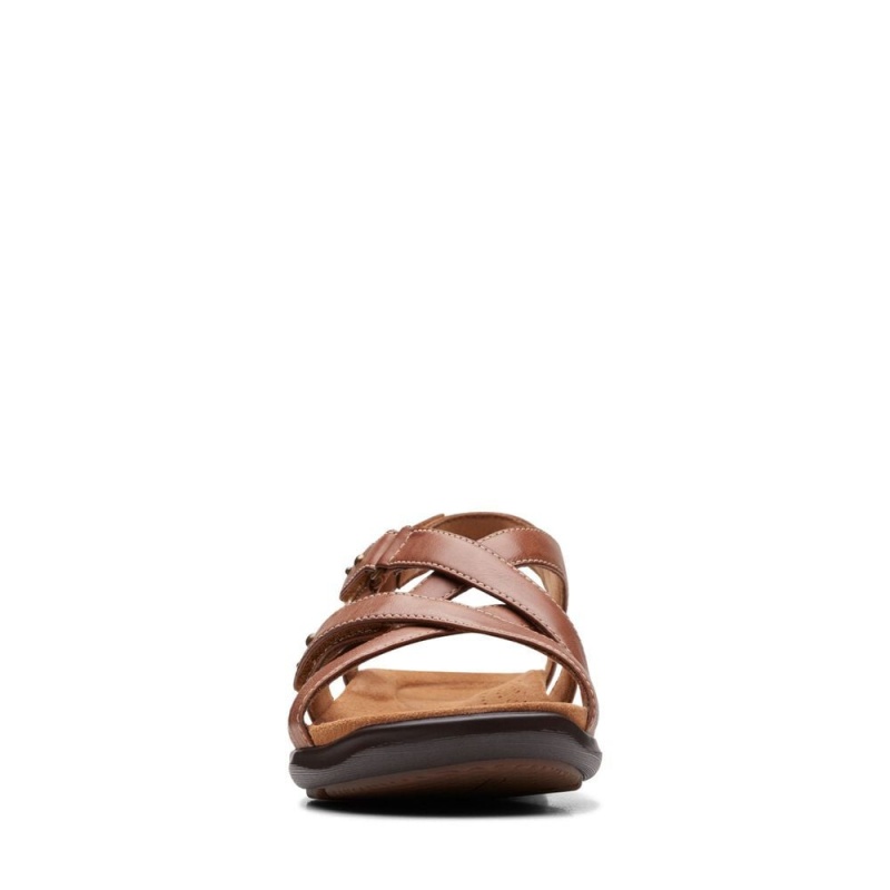 Clarks Kitly Go Σανδαλια γυναικεια καφε | GR085314