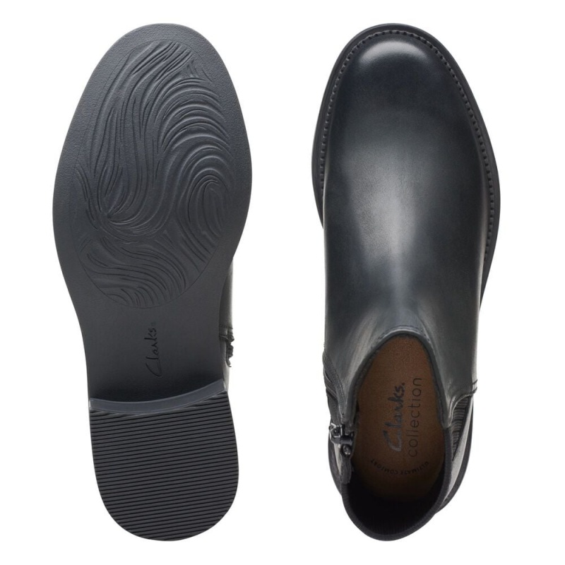 Clarks Maye Palm Μποτακια γυναικεια μαυρα | GR968057