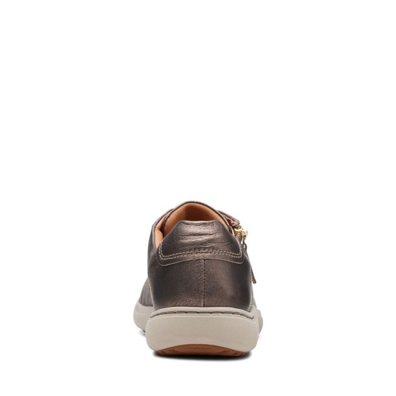 Clarks Nalle δαντελα Αθλητικα Παπουτσια γυναικεια καφε μεταλλικός | GR309157