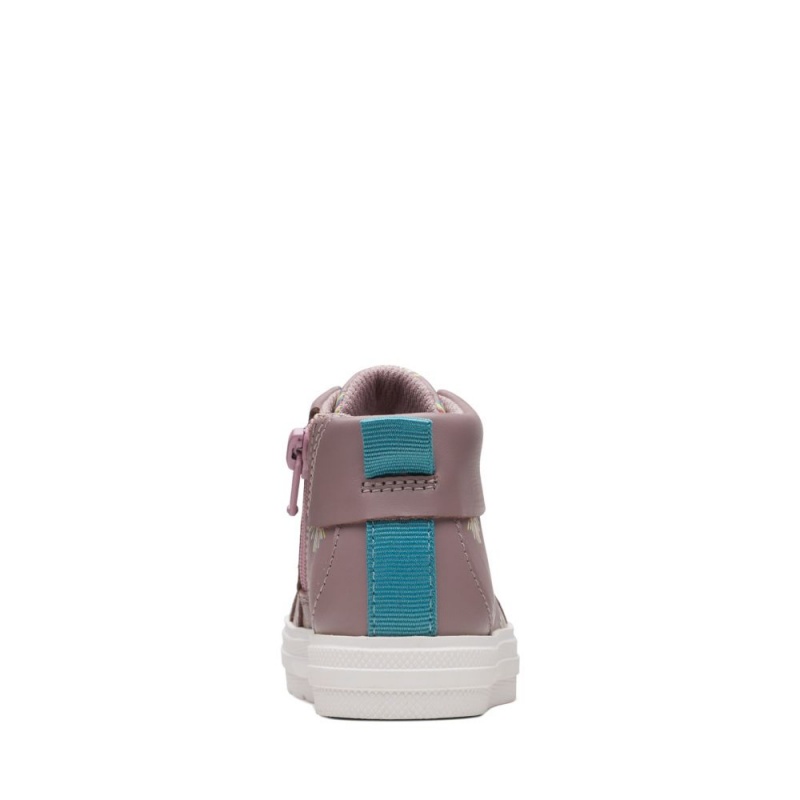 Clarks Nova Pom Toddler Μποτακια για κοριτσια ροζ | GR876420