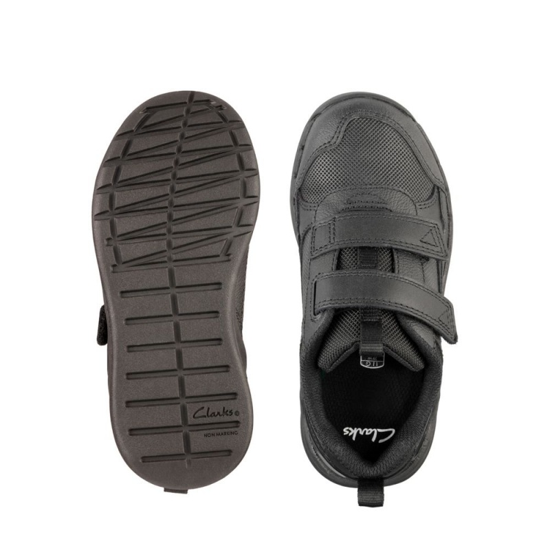 Clarks Orbit Sprint Toddler Παπουτσια για σχολειο για αγορια μαυρα | GR413928