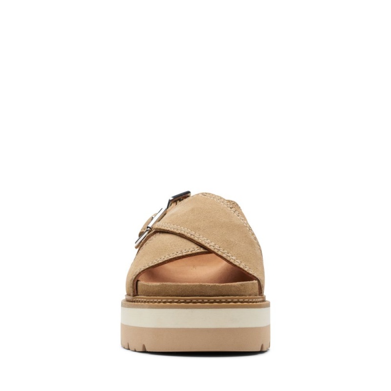 Clarks Orianna Roam Πεδιλα Πλατφορμεσ γυναικεια σκούρο καφε | GR249561