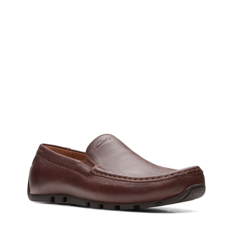 Clarks Oswick Plain παπουτσια ιστιοπλοιας ανδρικα σκούρο καφε | GR218465