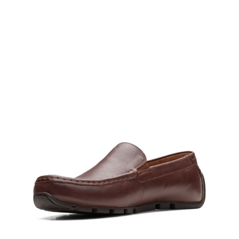 Clarks Oswick Plain παπουτσια ιστιοπλοιας ανδρικα σκούρο καφε | GR218465