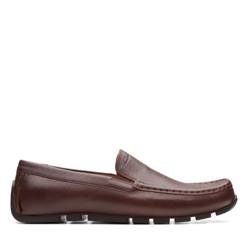 Clarks Oswick Plain παπουτσια ιστιοπλοιας ανδρικα σκούρο καφε | GR218465