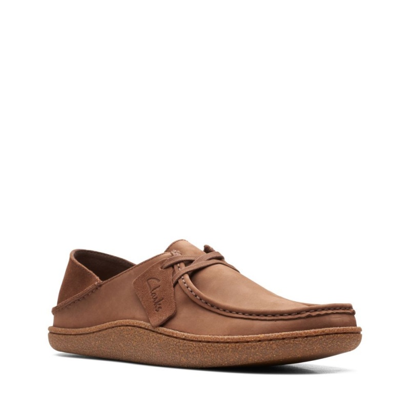 Clarks Pilton Wallabee Παπουτσια ανδρικα καφε | GR785326