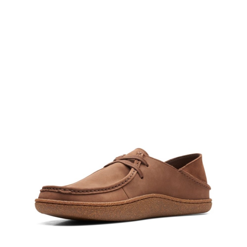 Clarks Pilton Wallabee Παπουτσια ανδρικα καφε | GR785326