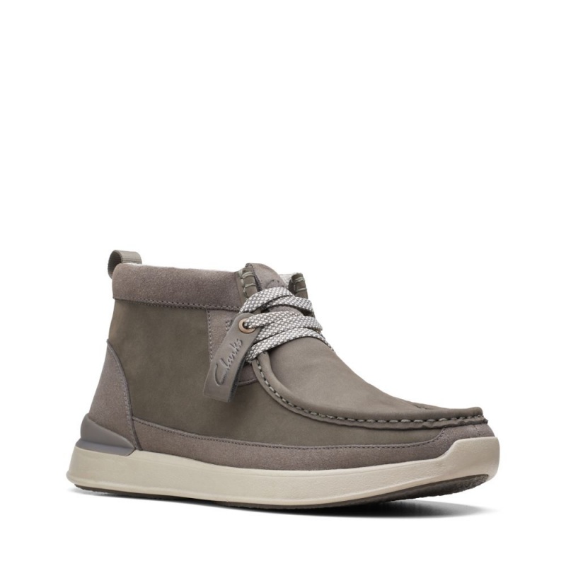 Clarks Race Lite Wally Μποτακια ανδρικα γκρι | GR238657