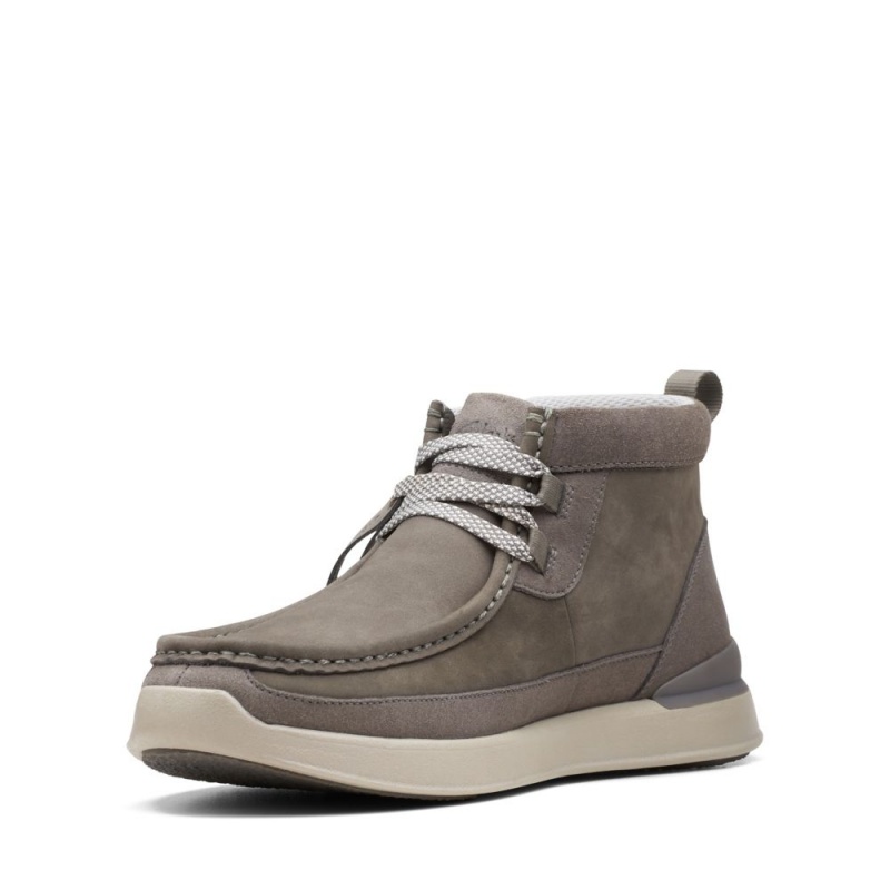 Clarks Race Lite Wally Μποτακια ανδρικα γκρι | GR238657