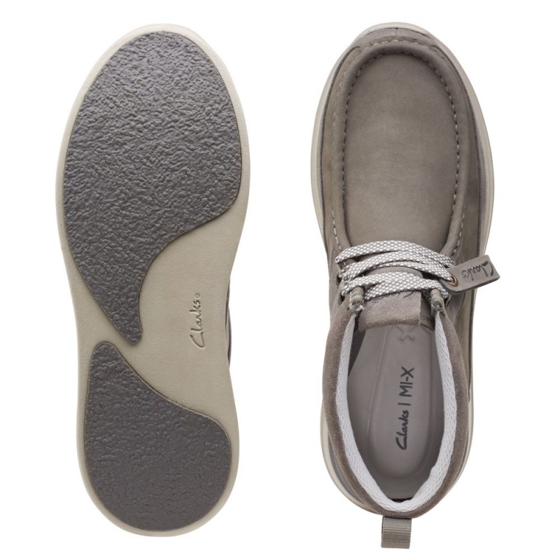 Clarks Race Lite Wally Μποτακια ανδρικα γκρι | GR238657