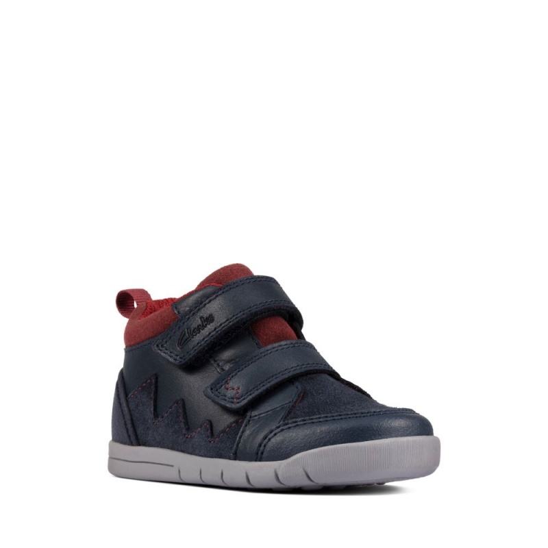 Clarks Rex Park Toddler Μποτακια για κοριτσια σκουρο μπλε | GR056379