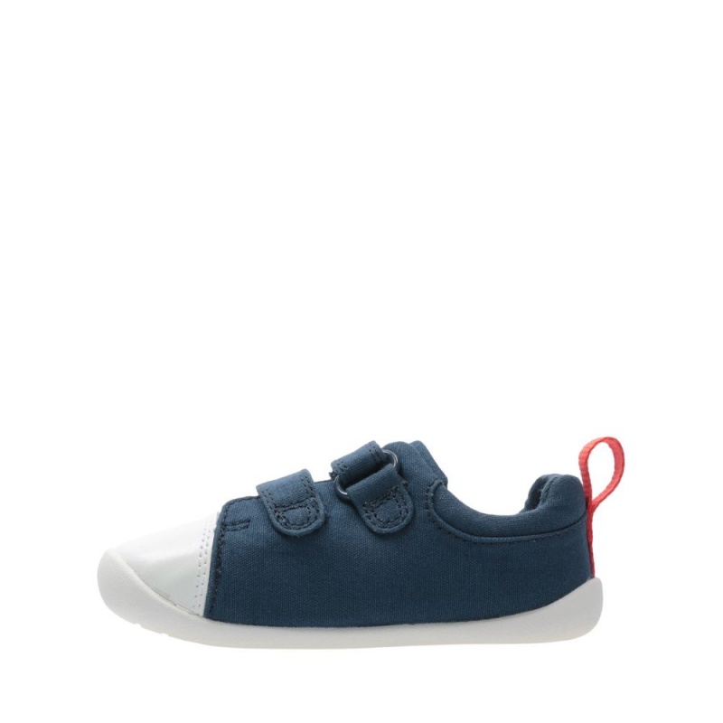 Clarks Roamer Craft Toddler καμβα παπουτσια για κοριτσια σκουρο μπλε | GR563014