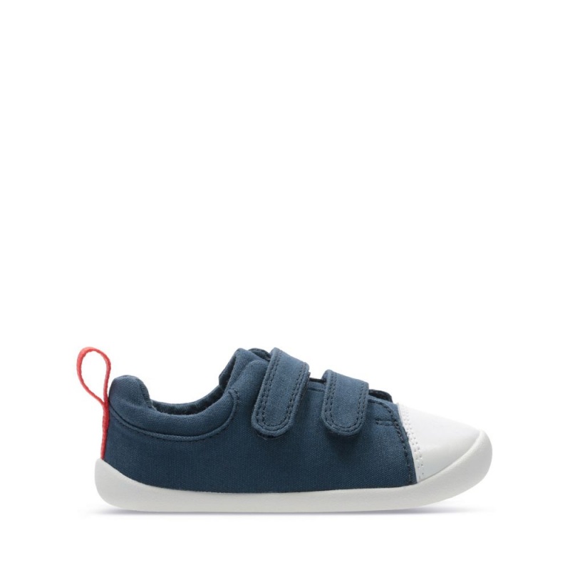 Clarks Roamer Craft Toddler καμβα παπουτσια για κοριτσια σκουρο μπλε | GR563014