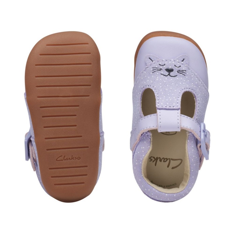 Clarks Roamer Cub Toddler Παπουτσια για κοριτσια μωβ | GR487516