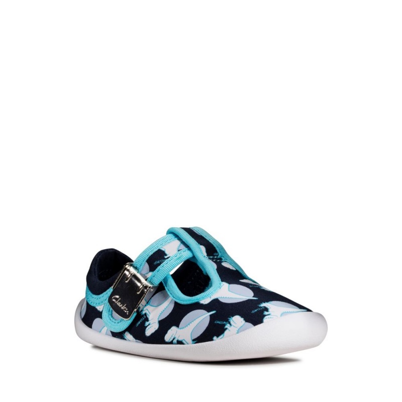 Clarks Roamer Sun Toddler καμβα παπουτσια για κοριτσια σκουρο μπλε | GR632815