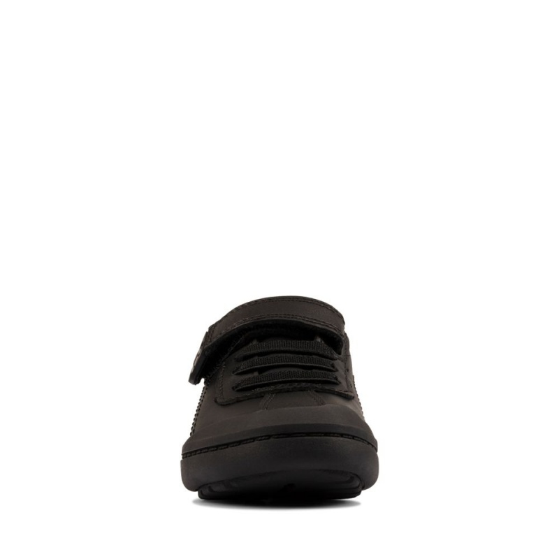 Clarks Rock Pass Toddler Παπουτσια για σχολειο για κοριτσια μαυρα | GR698034