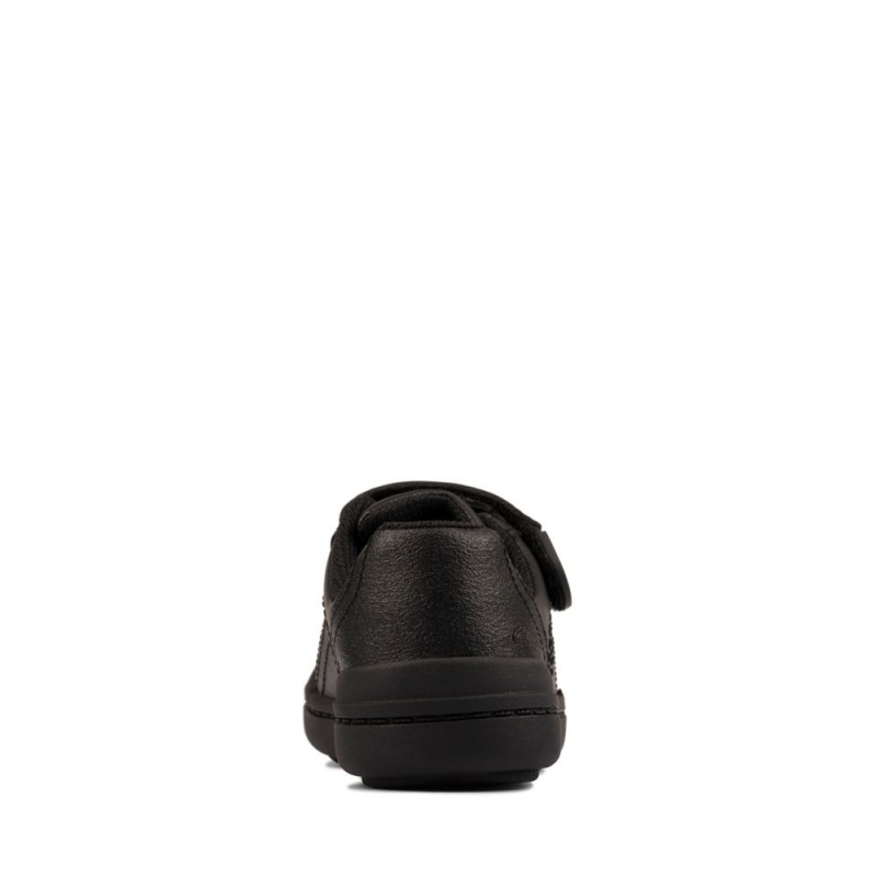 Clarks Rock Pass Toddler Παπουτσια για σχολειο για κοριτσια μαυρα | GR698034