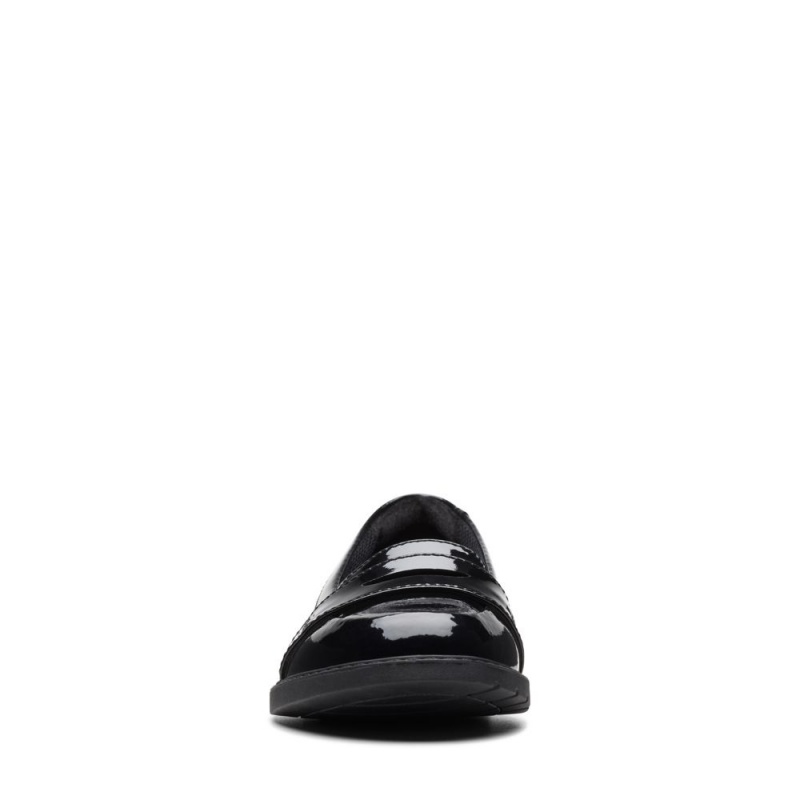 Clarks Scala Loafer Παπουτσια για σχολειο για κοριτσια μαυρα | GR349187