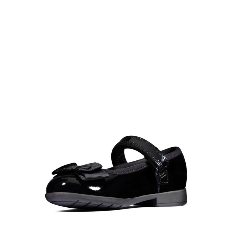 Clarks Scala Tap Toddler Παπουτσια για σχολειο για κοριτσια μαυρα | GR754692