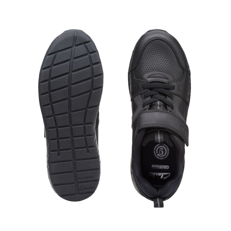 Clarks Spark Beam Older Παπουτσια για σχολειο για αγορια μαυρα | GR321840