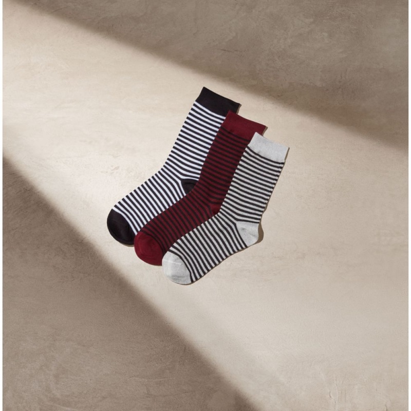 Clarks Stripe Socks 3 Pack καλτσεσ γυναικεια Πολύχρωμο | GR730541