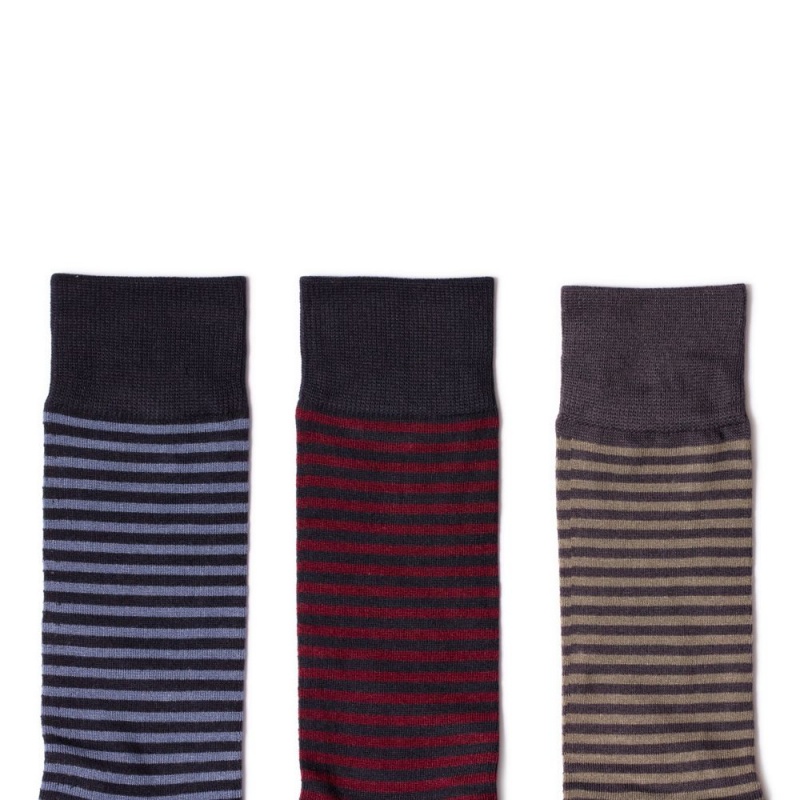 Clarks Stripe Socks 3 Pack καλτσεσ ανδρικα Πολύχρωμο | GR896472