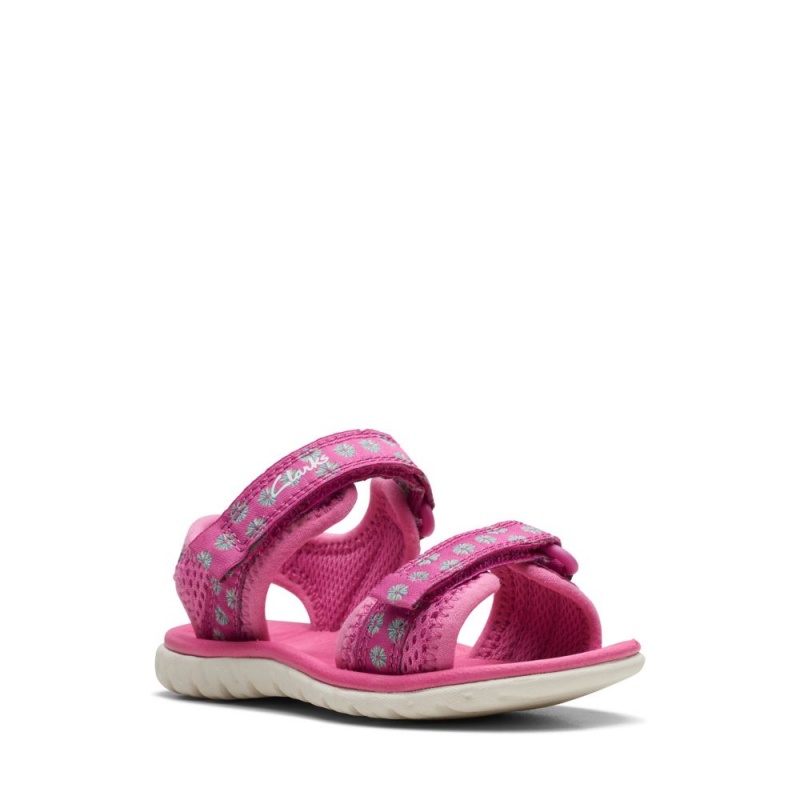 Clarks Surfing Tide Toddler Σανδαλια για κοριτσια ροζ | GR925863