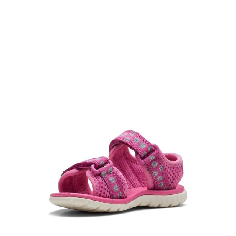 Clarks Surfing Tide Toddler Σανδαλια για κοριτσια ροζ | GR925863