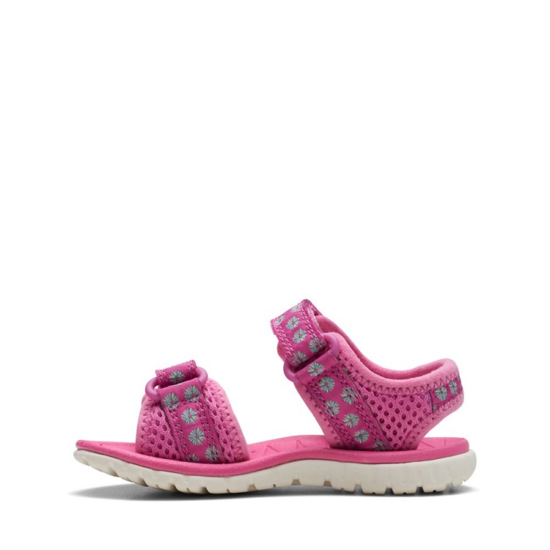 Clarks Surfing Tide Toddler Σανδαλια για κοριτσια ροζ | GR925863