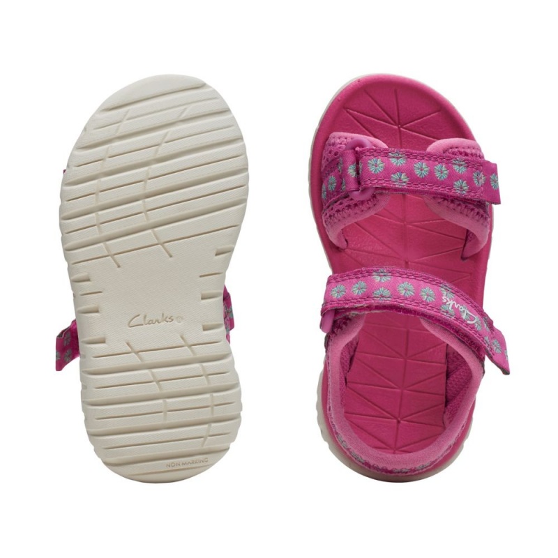 Clarks Surfing Tide Toddler Σανδαλια για κοριτσια ροζ | GR925863