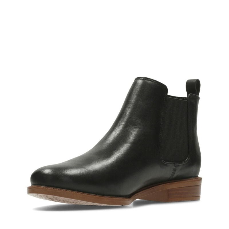 Clarks Taylor Shine Chelsea Boots γυναικεια μαυρα | GR586713