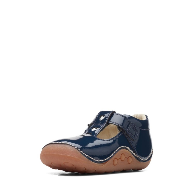 Clarks Tiny Beat Toddler Παπουτσια για κοριτσια σκουρο μπλε | GR581029