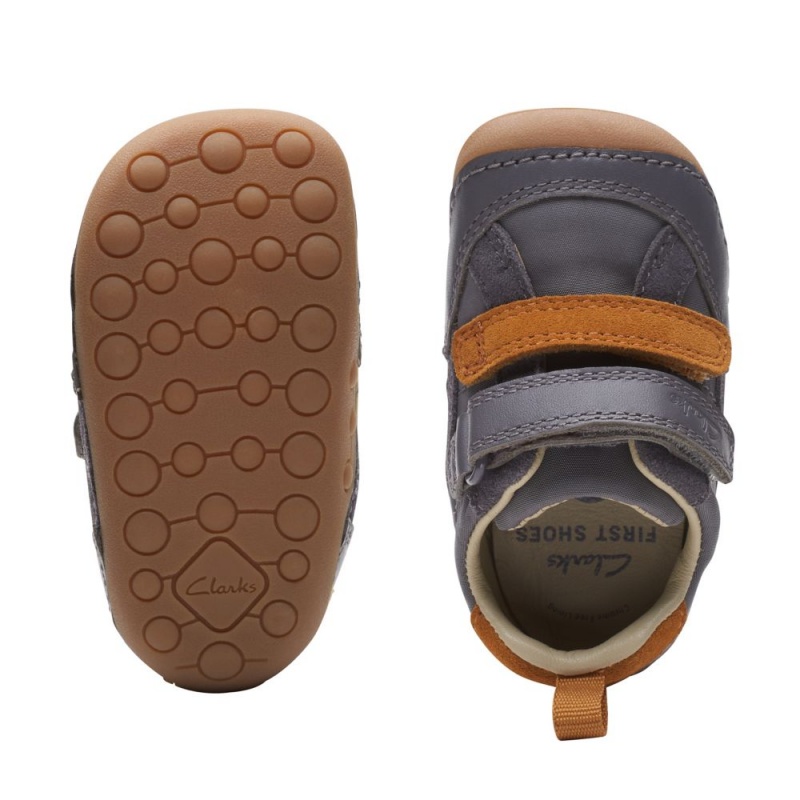 Clarks Tiny Fawn Toddler Παπουτσια για κοριτσια γκρι | GR439152