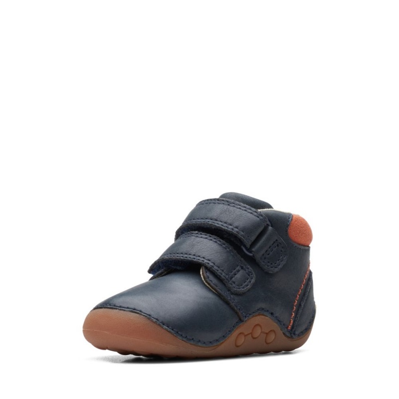 Clarks Tiny Play Toddler Μποτακια για αγορια σκουρο μπλε | GR684520