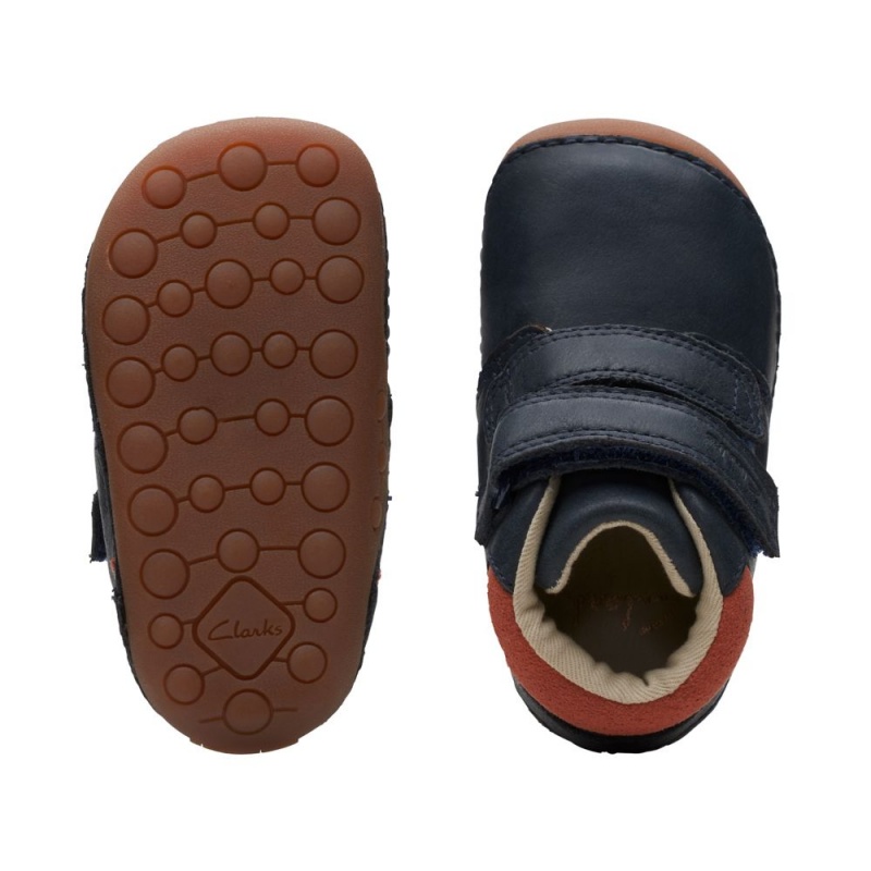 Clarks Tiny Play Toddler Μποτακια για αγορια σκουρο μπλε | GR684520