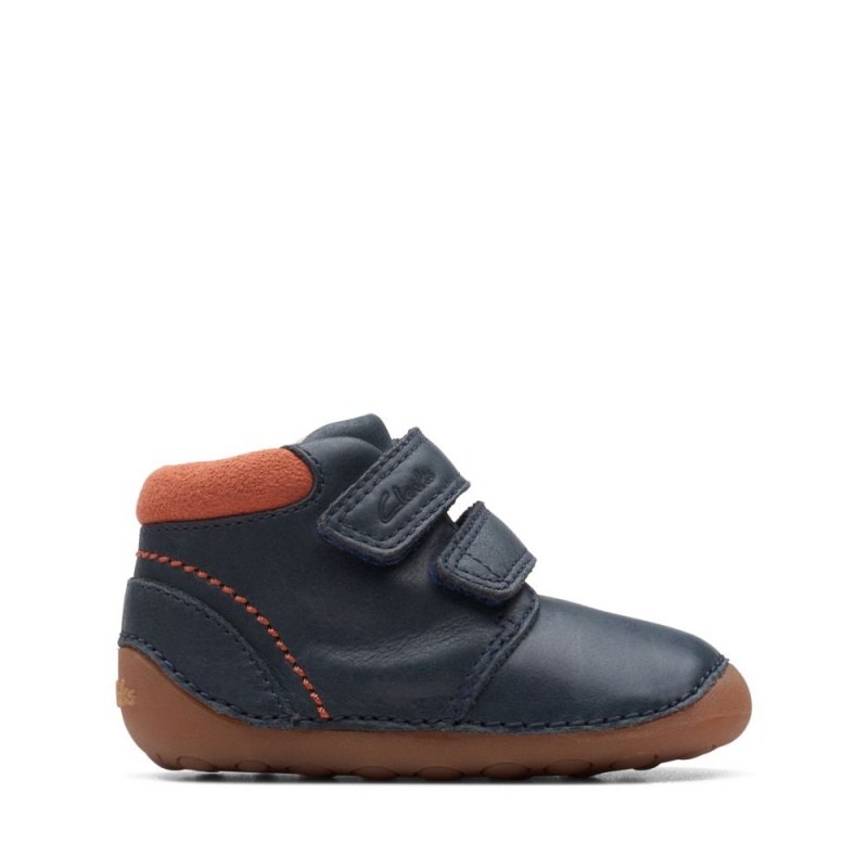 Clarks Tiny Play Toddler Μποτακια για αγορια σκουρο μπλε | GR684520