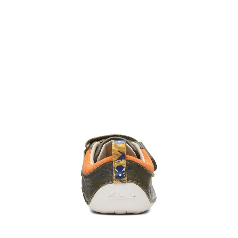 Clarks Tiny Rex Toddler Παπουτσια για αγορια Χακί | GR695410