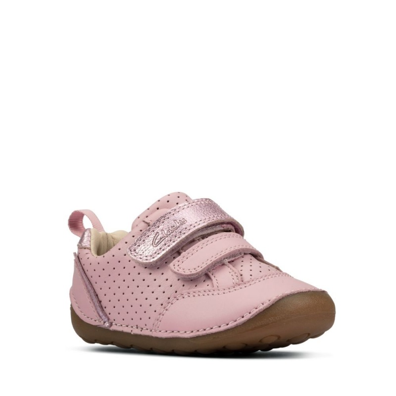 Clarks Tiny Sky Toddler Παπουτσια για αγορια ανοιχτο ροζ | GR146803