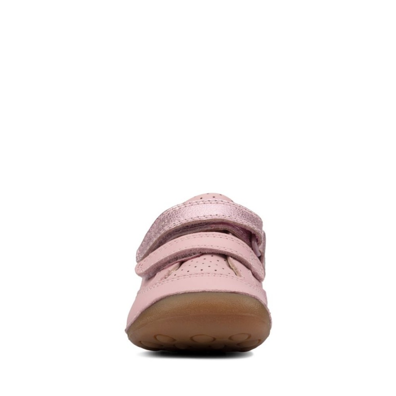 Clarks Tiny Sky Toddler Παπουτσια για αγορια ανοιχτο ροζ | GR146803