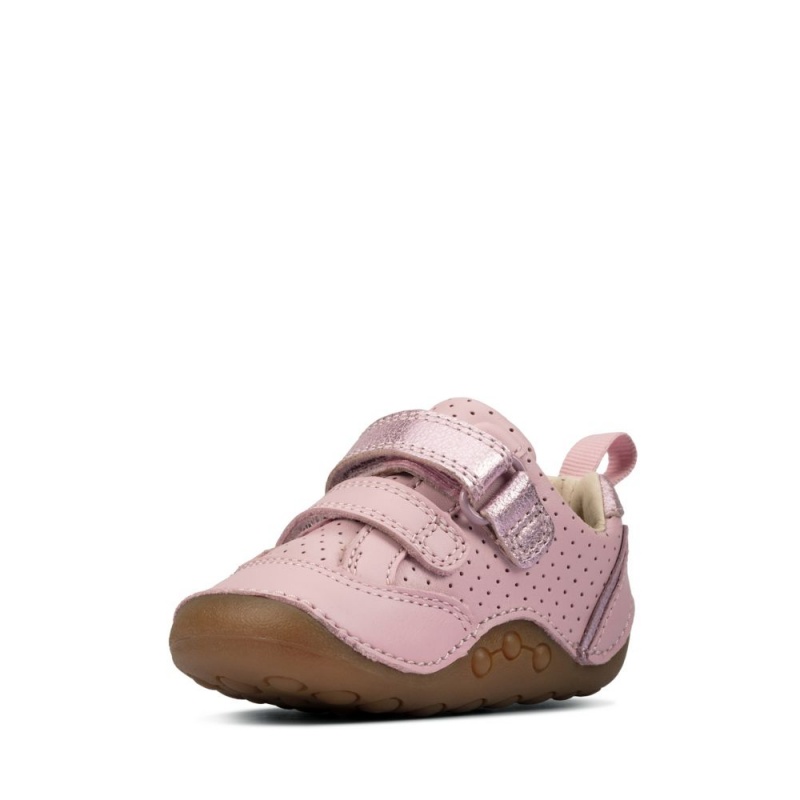 Clarks Tiny Sky Toddler Παπουτσια για αγορια ανοιχτο ροζ | GR146803