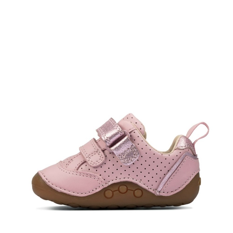 Clarks Tiny Sky Toddler Παπουτσια για αγορια ανοιχτο ροζ | GR146803