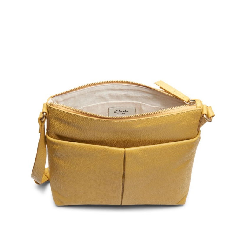 Clarks Topsham Pocket Τσάντες Cross Body γυναικεια κίτρινα | GR943571