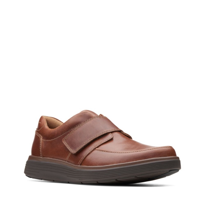 Clarks Un Abode Strap Loafers ανδρικα σκούρο καφε | GR860952