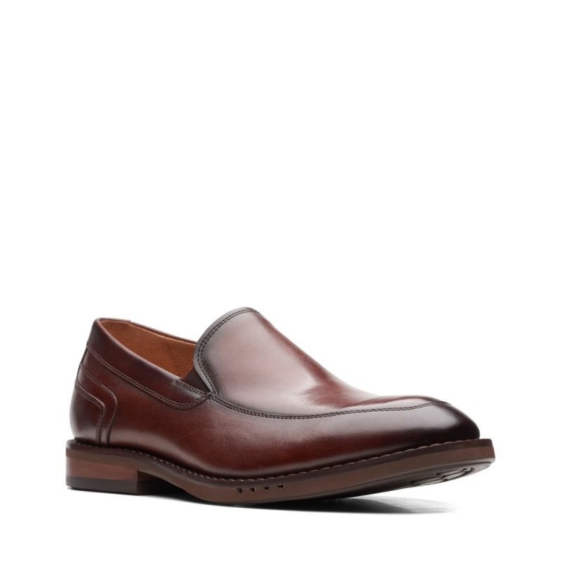 Clarks Un Hugh Step Loafers ανδρικα καφε | GR167409