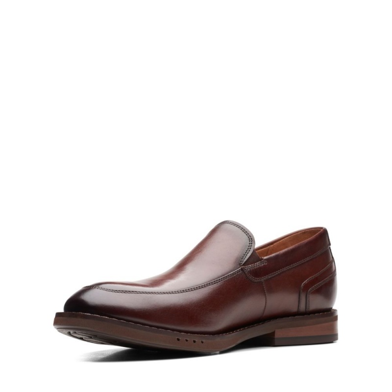 Clarks Un Hugh Step Loafers ανδρικα καφε | GR167409