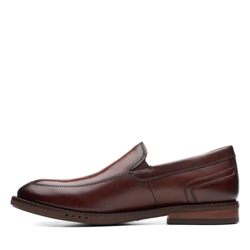 Clarks Un Hugh Step Loafers ανδρικα καφε | GR167409