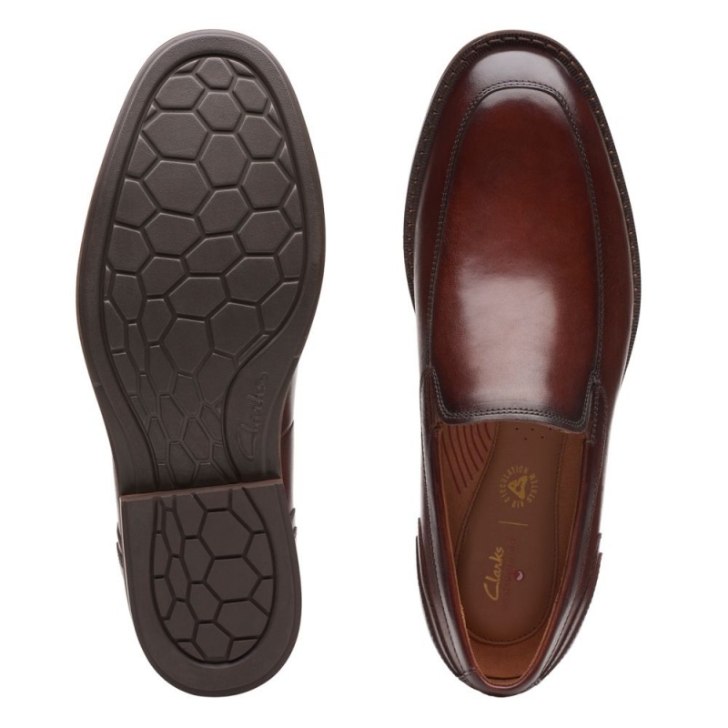 Clarks Un Hugh Step Loafers ανδρικα καφε | GR167409