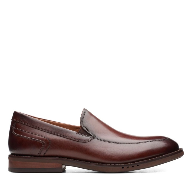 Clarks Un Hugh Step Loafers ανδρικα καφε | GR167409